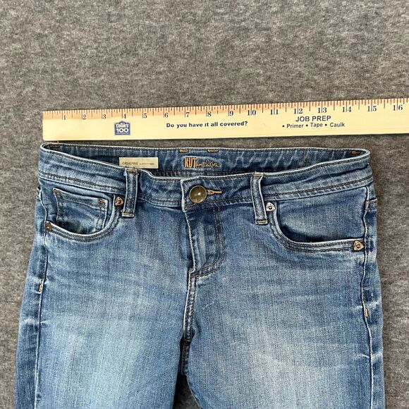KUT From The Kloth Jeans Womens Sz 4 Catherine Boyfriend Med Wash Altered-Shorts - Picture 10 of 13